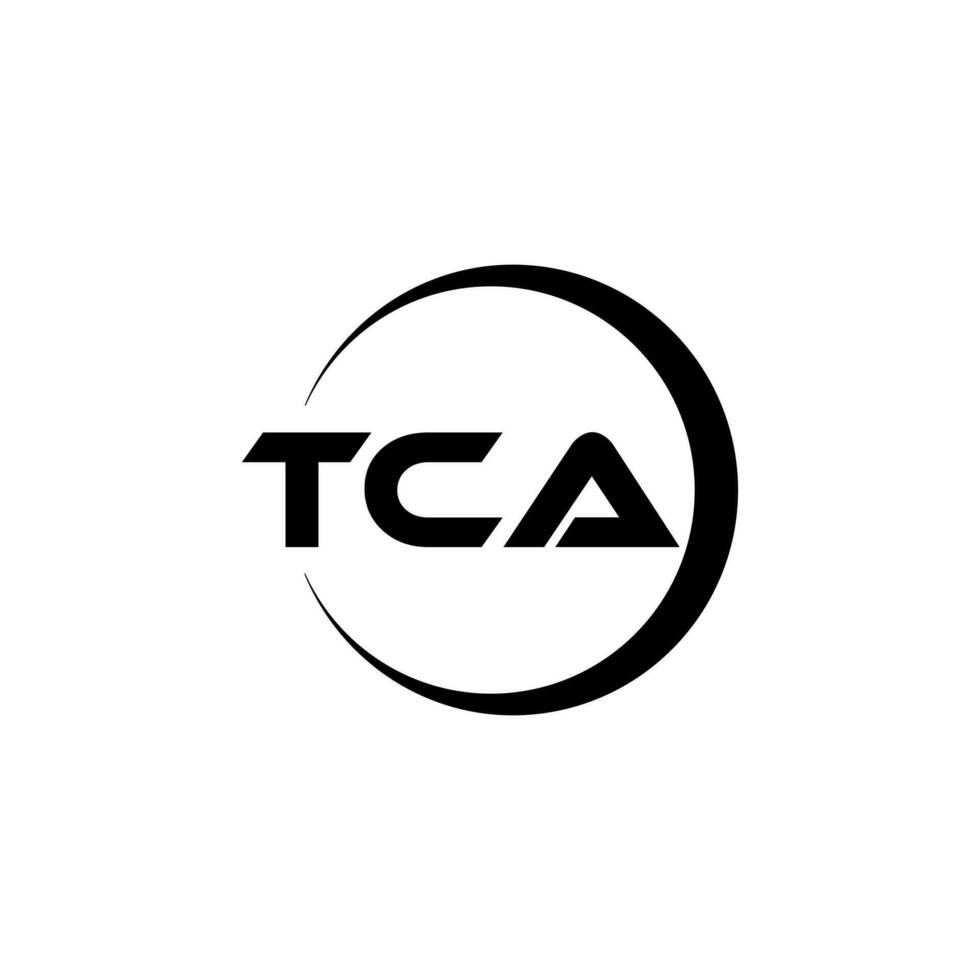 tca brev logotyp design, inspiration för en unik identitet. modern elegans och kreativ design. vattenmärke din Framgång med de slående detta logotyp. vektor