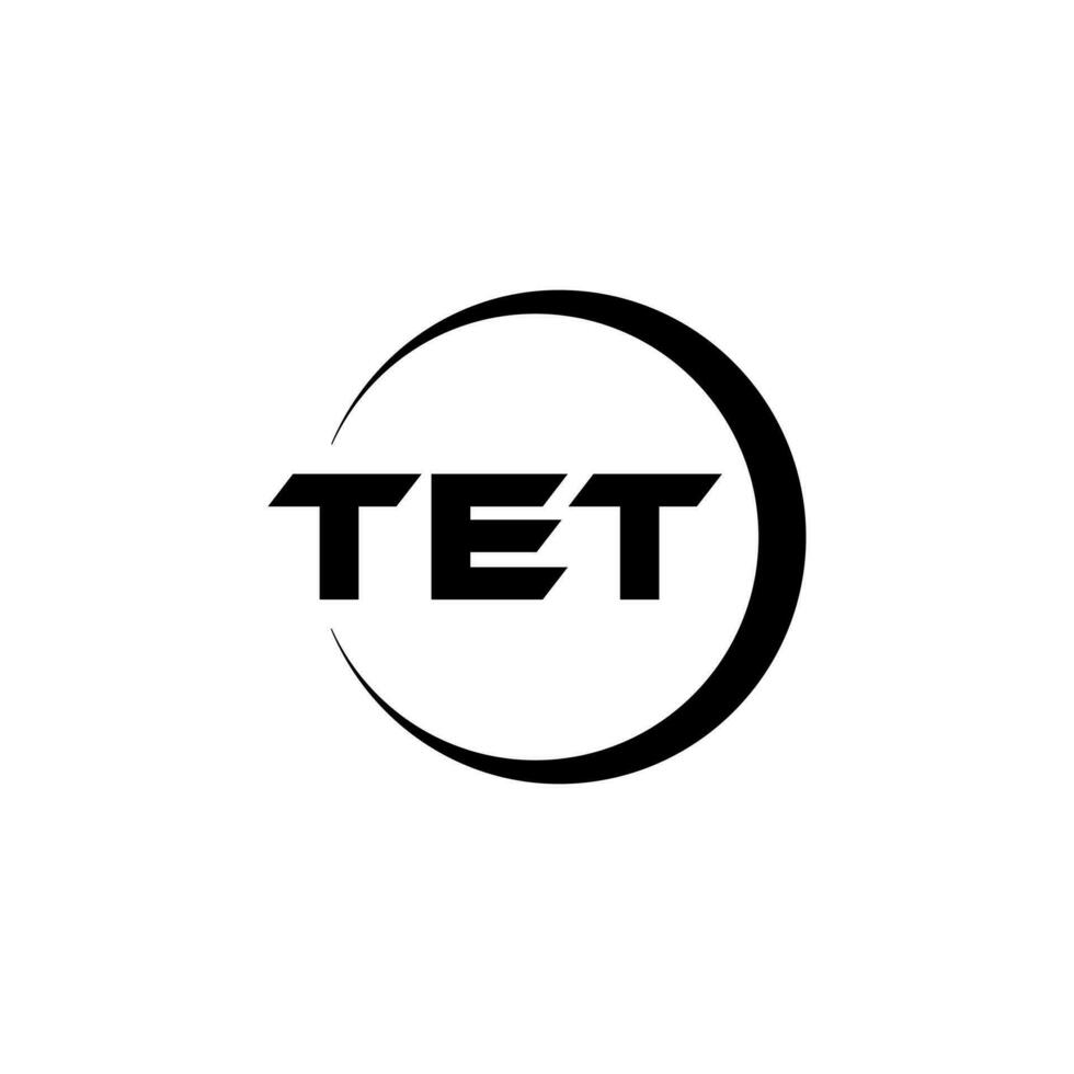 tet brev logotyp design, inspiration för en unik identitet. modern elegans och kreativ design. vattenmärke din Framgång med de slående detta logotyp. vektor