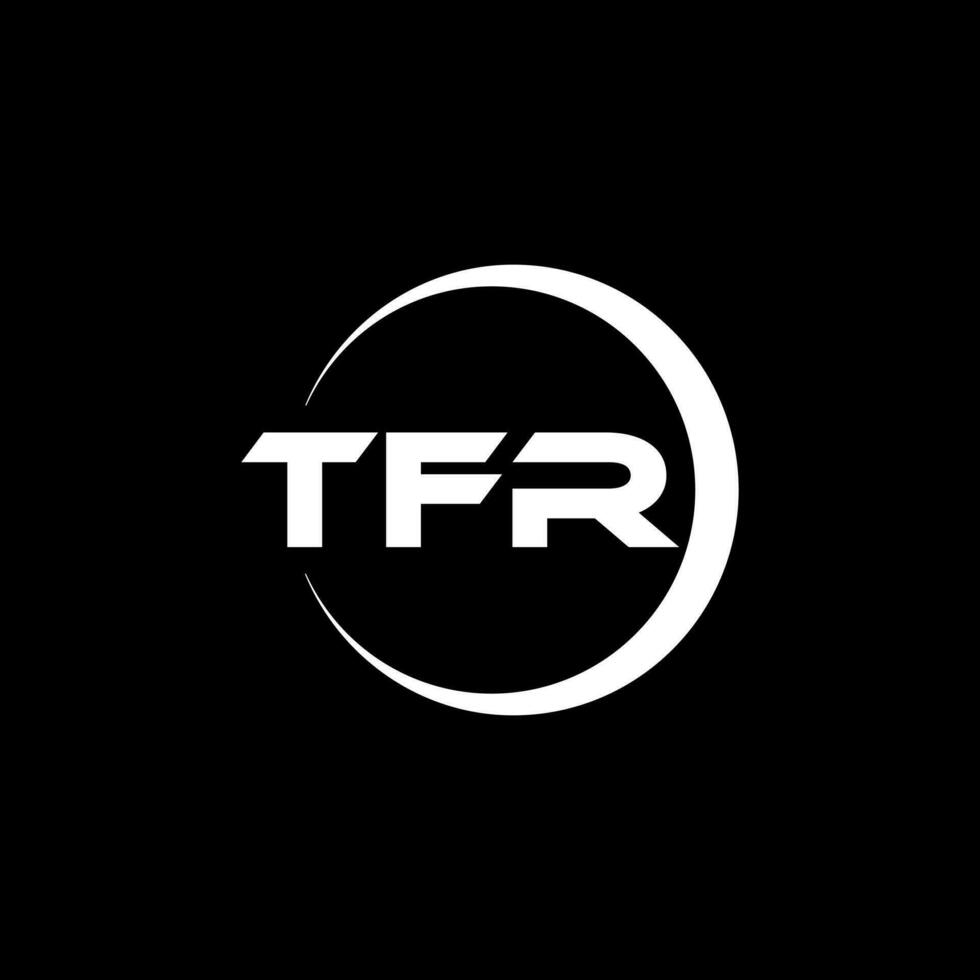 tfr brev logotyp design, inspiration för en unik identitet. modern elegans och kreativ design. vattenmärke din Framgång med de slående detta logotyp. vektor