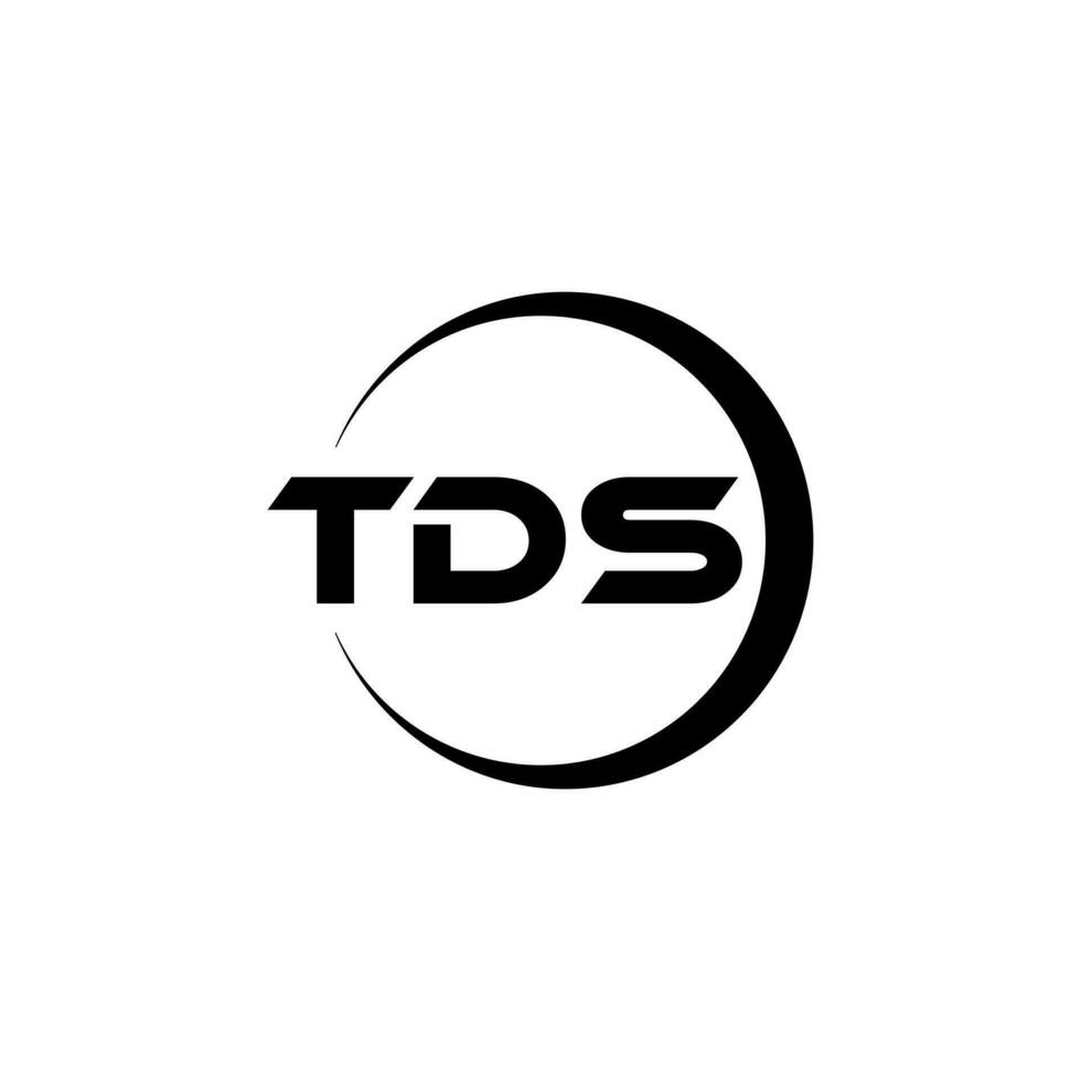 tds Brief Logo Design, Inspiration zum ein einzigartig Identität. modern Eleganz und kreativ Design. Wasserzeichen Ihre Erfolg mit das auffällig diese Logo. vektor