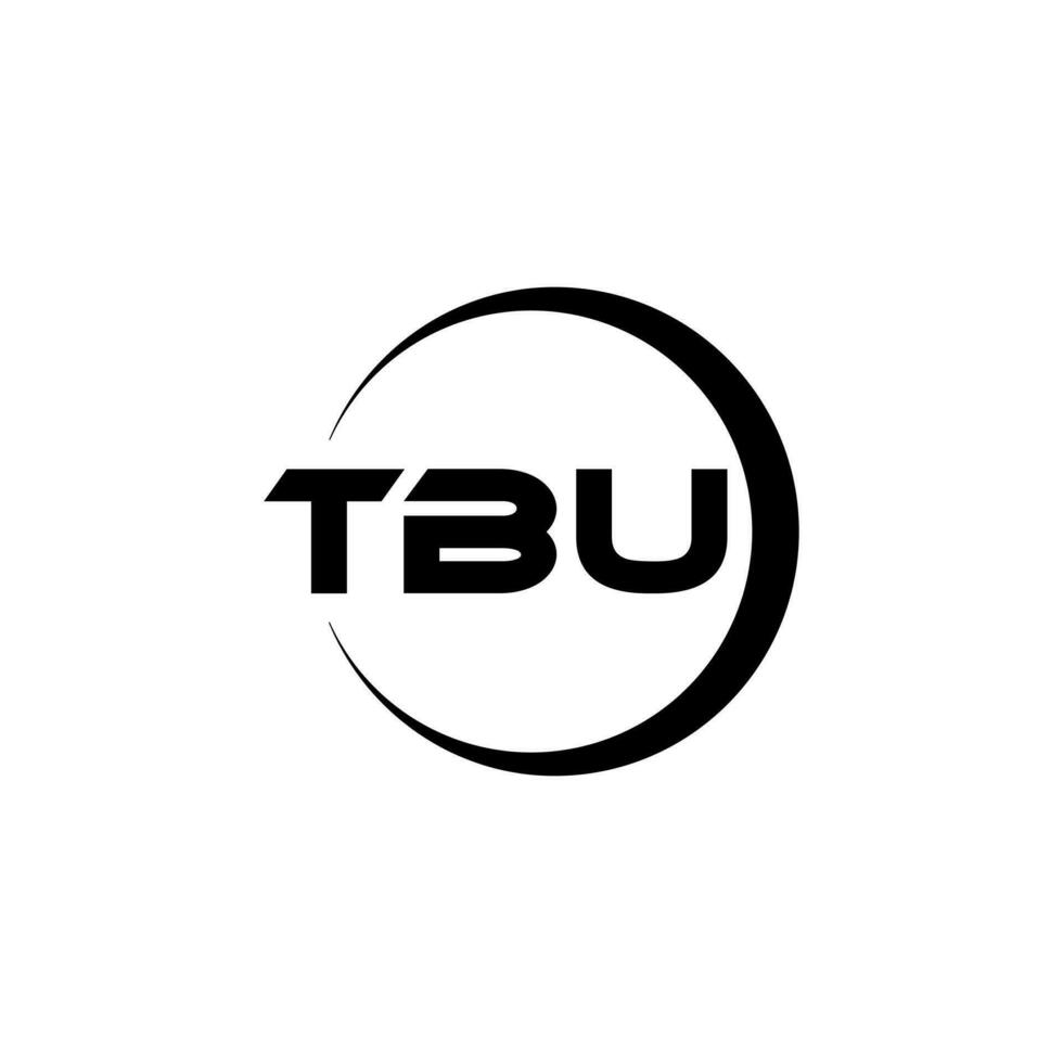 tbu brev logotyp design, inspiration för en unik identitet. modern elegans och kreativ design. vattenmärke din Framgång med de slående detta logotyp. vektor