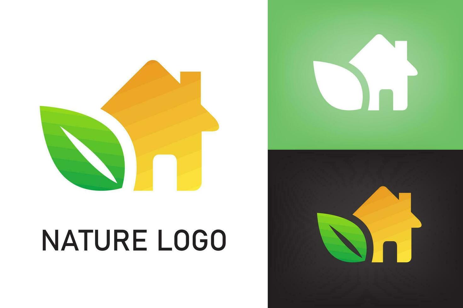 Grün Blatt Logo Natur vektor