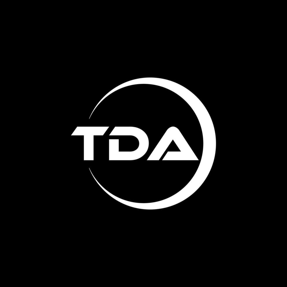 tda brev logotyp design, inspiration för en unik identitet. modern elegans och kreativ design. vattenmärke din Framgång med de slående detta logotyp. vektor