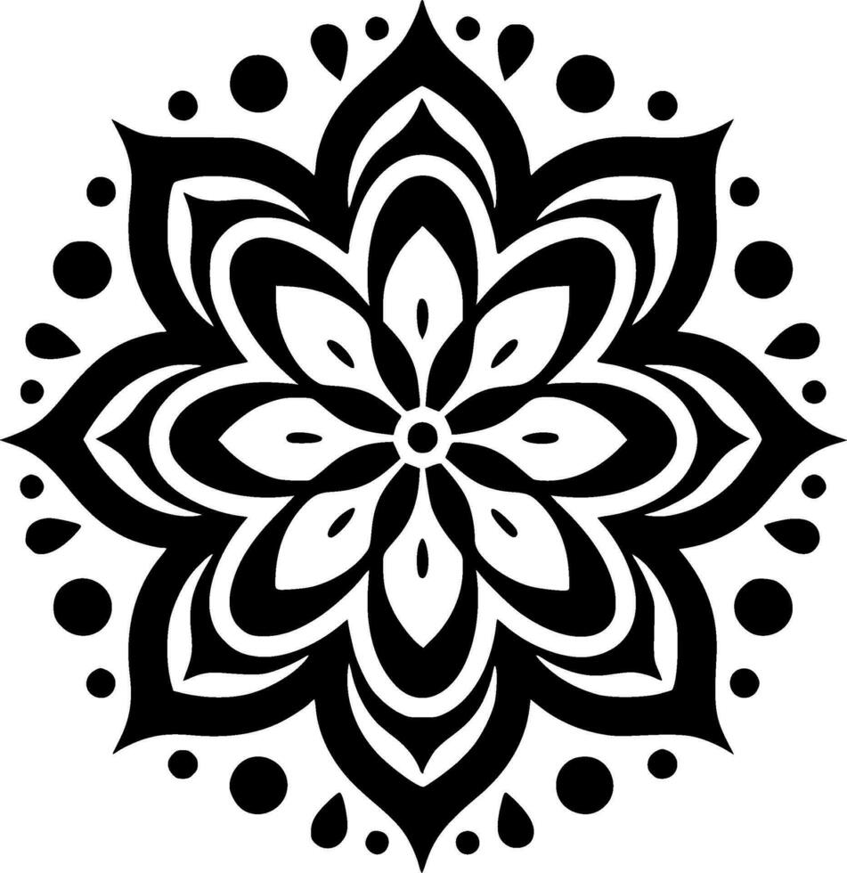 Mandala - - hoch Qualität Vektor Logo - - Vektor Illustration Ideal zum T-Shirt Grafik