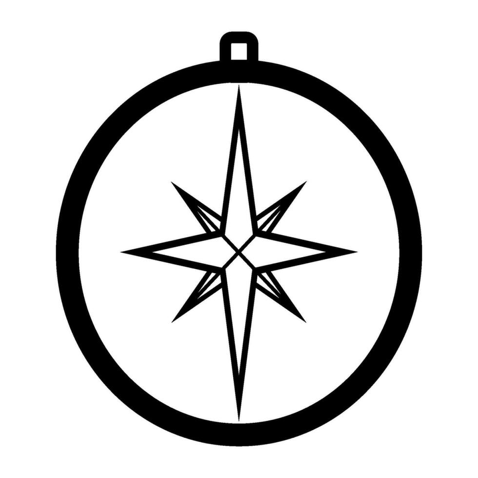 Kompass Symbol Design Vektor