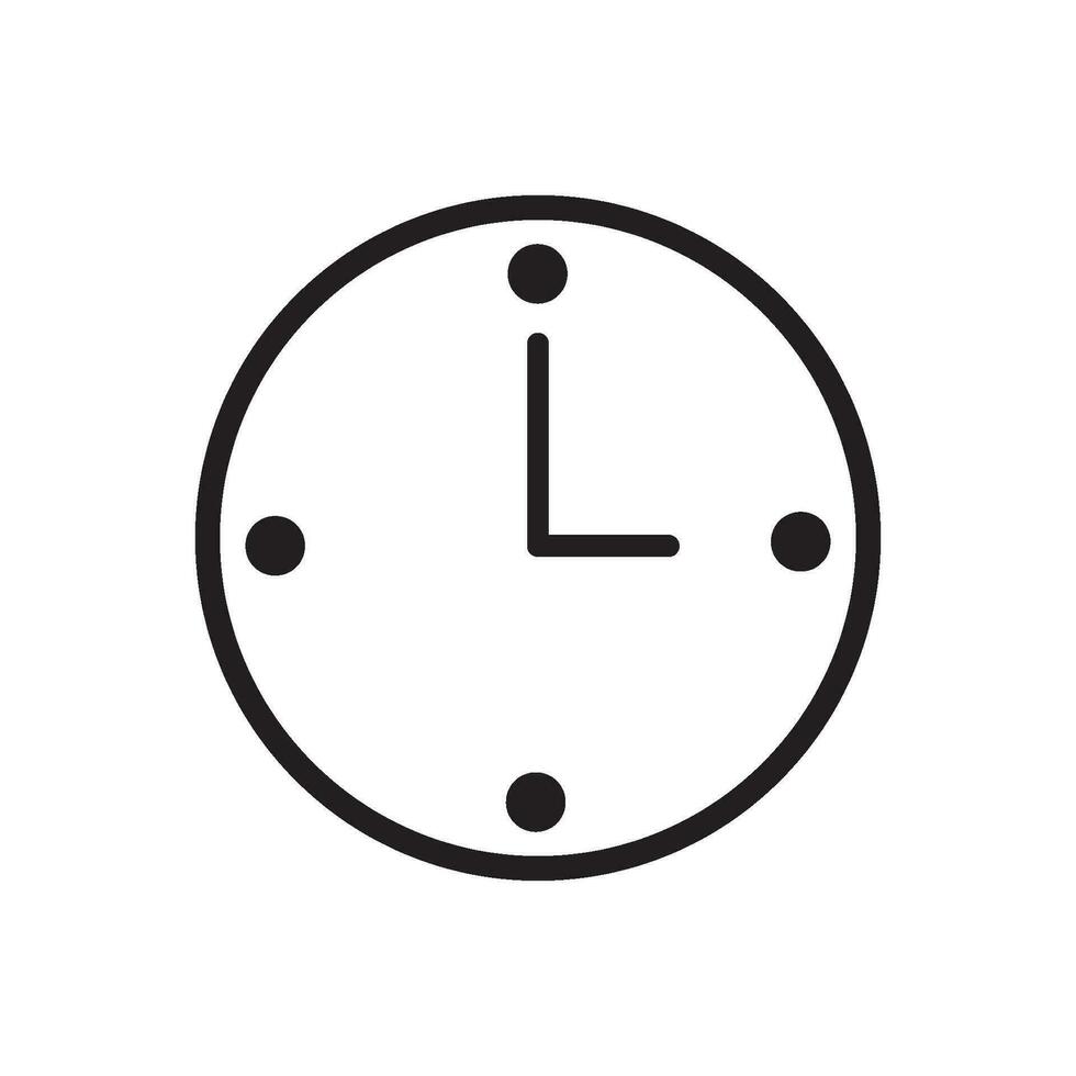 Uhr Symbol Design Vektor Vorlage