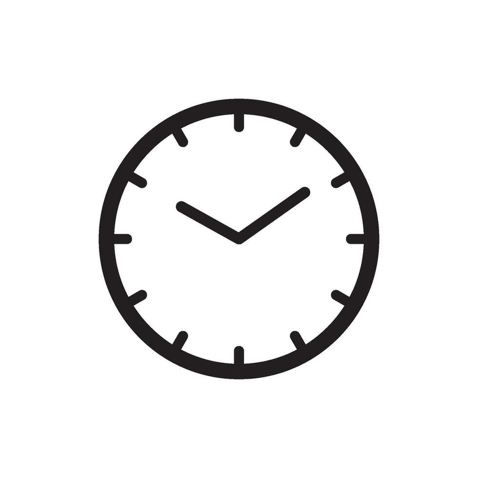 Uhr Symbol Design Vektor Vorlage