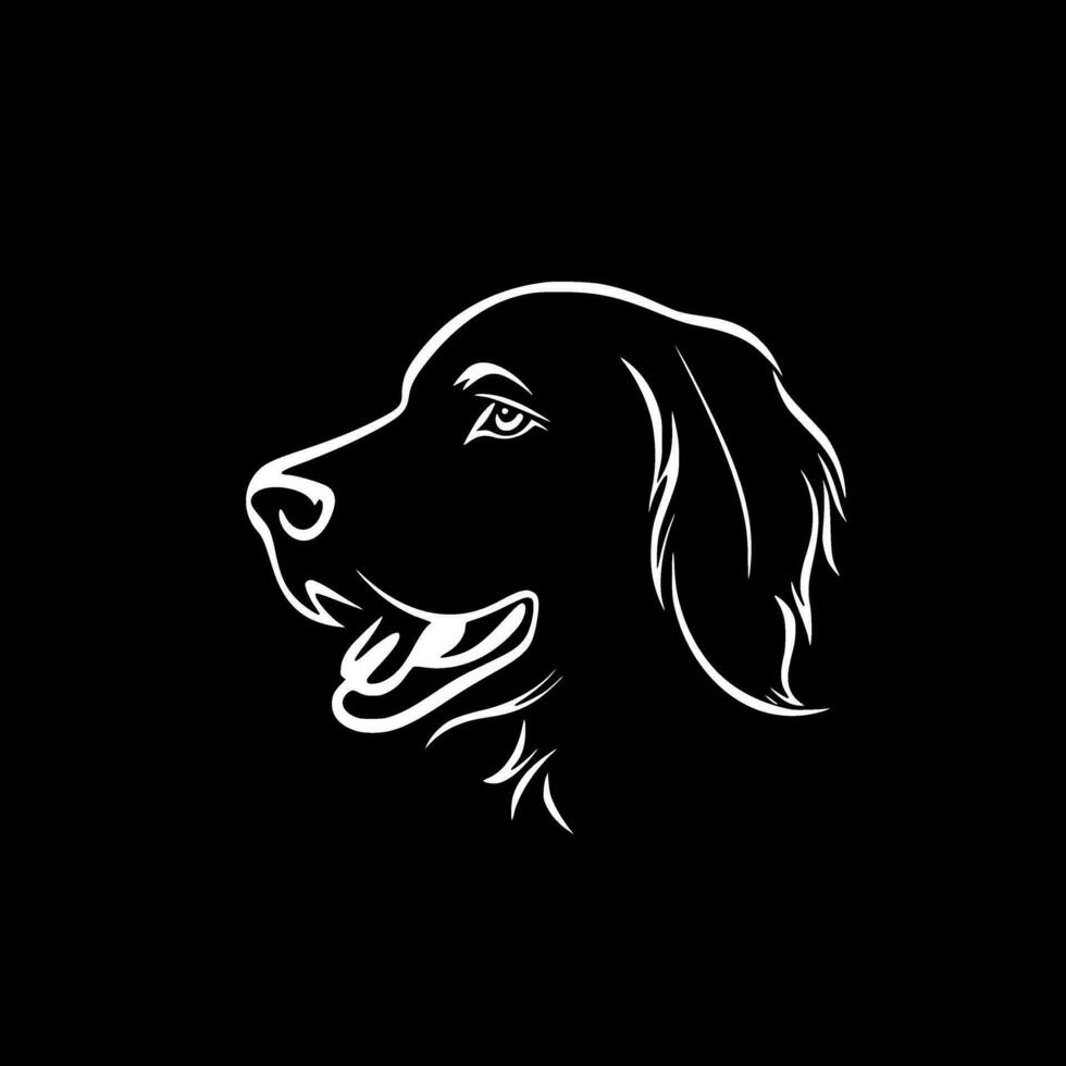 Hund - - schwarz und Weiß isoliert Symbol - - Vektor Illustration