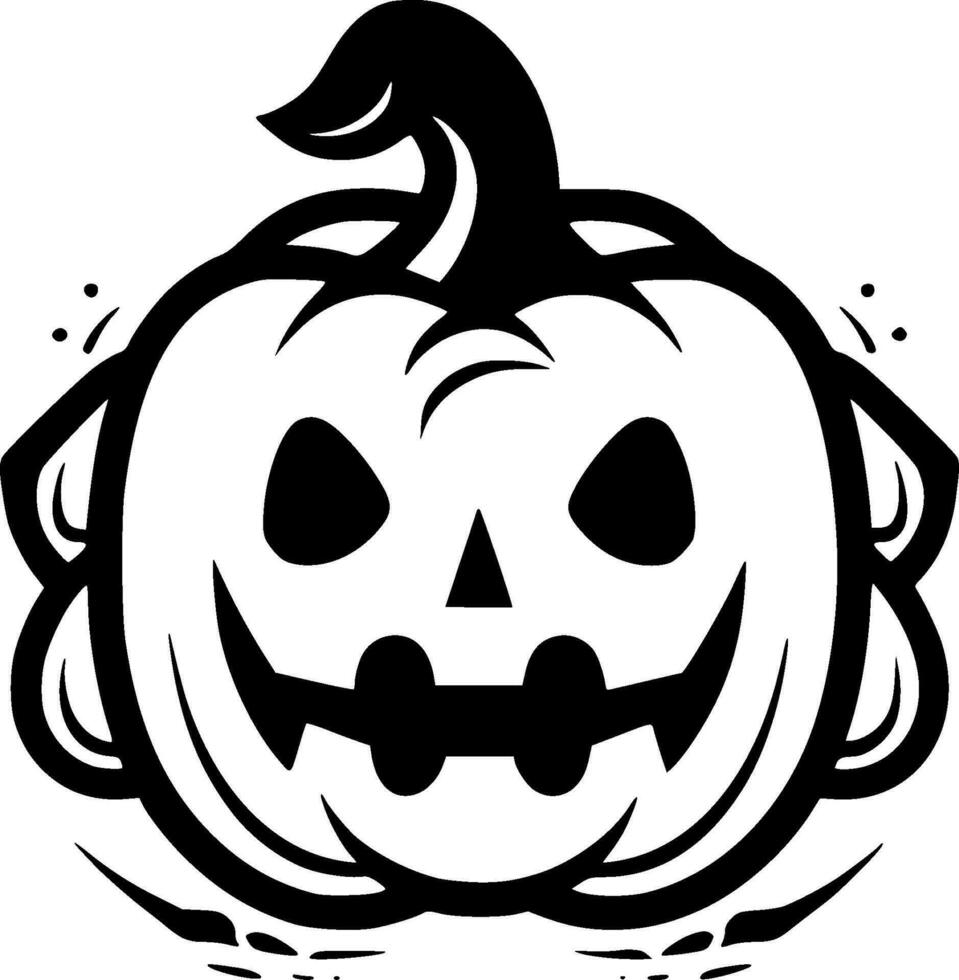 halloween - minimalistisk och platt logotyp - vektor illustration