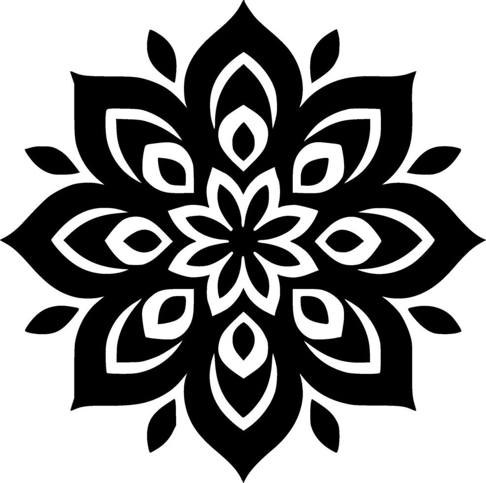 Mandala - - hoch Qualität Vektor Logo - - Vektor Illustration Ideal zum T-Shirt Grafik