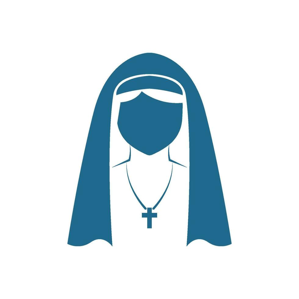 Nonne Symbol Logo Design vektor