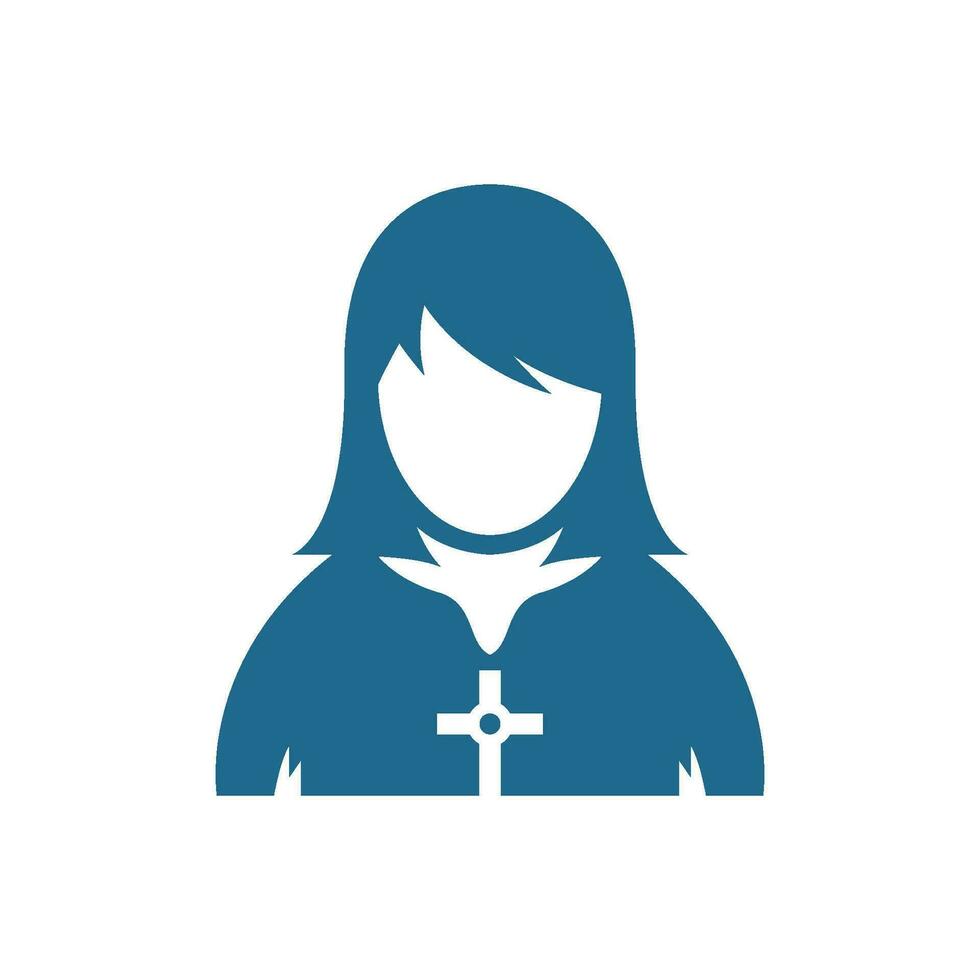nunna ikon logotyp design vektor