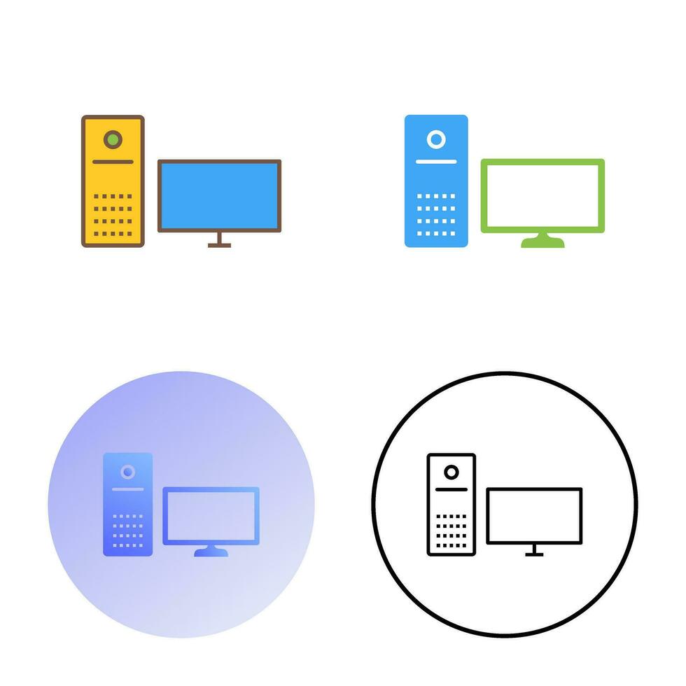 einzigartiges Computervektorsymbol vektor