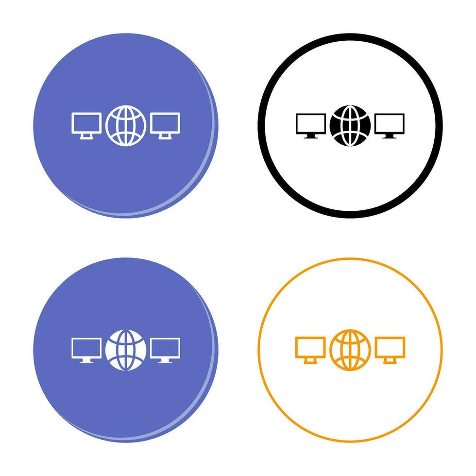 eindeutiges Vektorsymbol für Netzwerke vektor