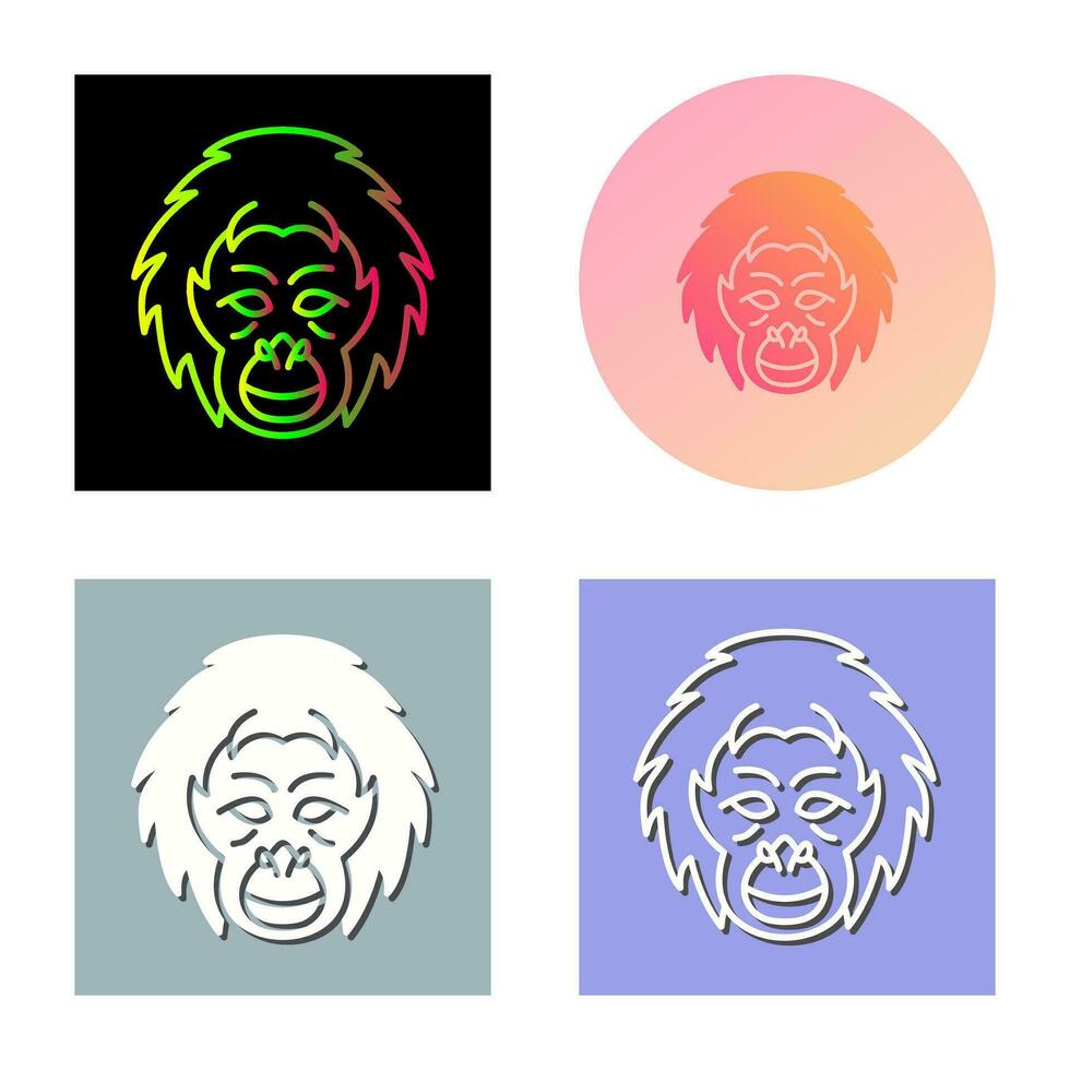 Orang-Utan-Vektorsymbol vektor