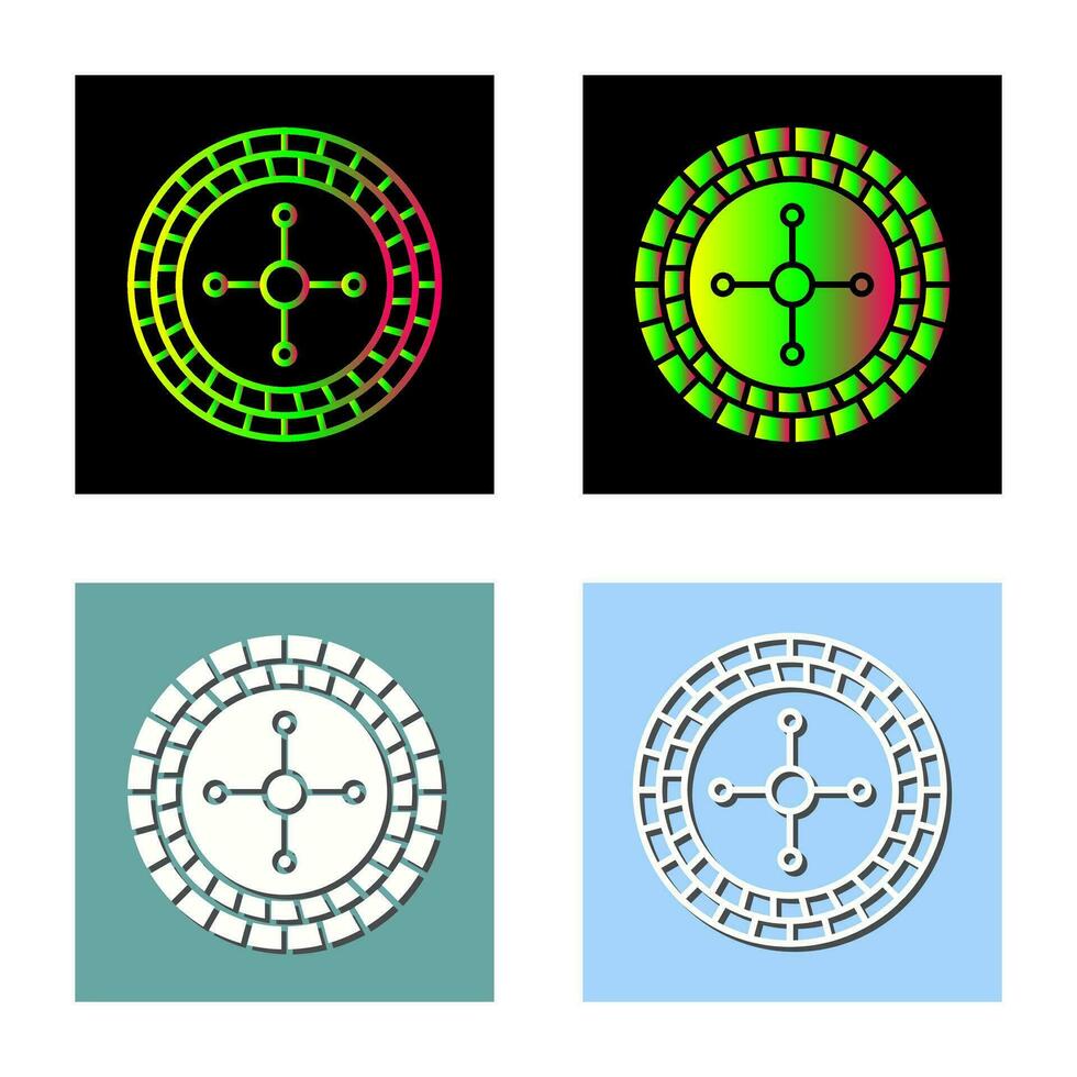 Roulette-Vektor-Symbol vektor