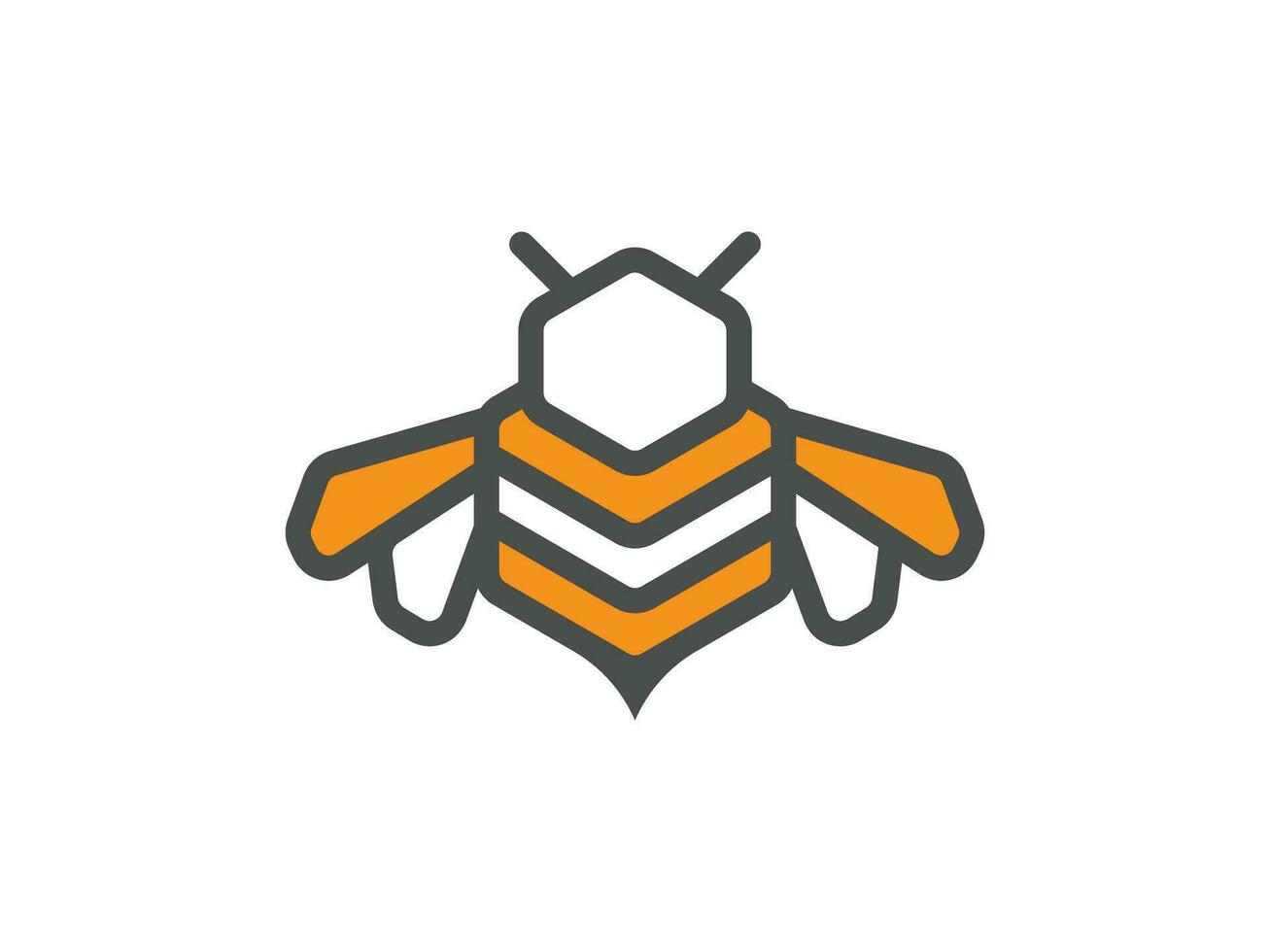 Logo Symbol zum Biene und Drohne Fotografie Vorlage und editierbar vektor