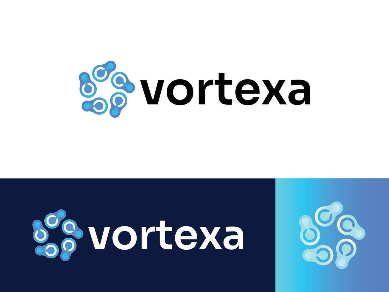 brev v logotyp och modern vibrerande logotyp mall vektor