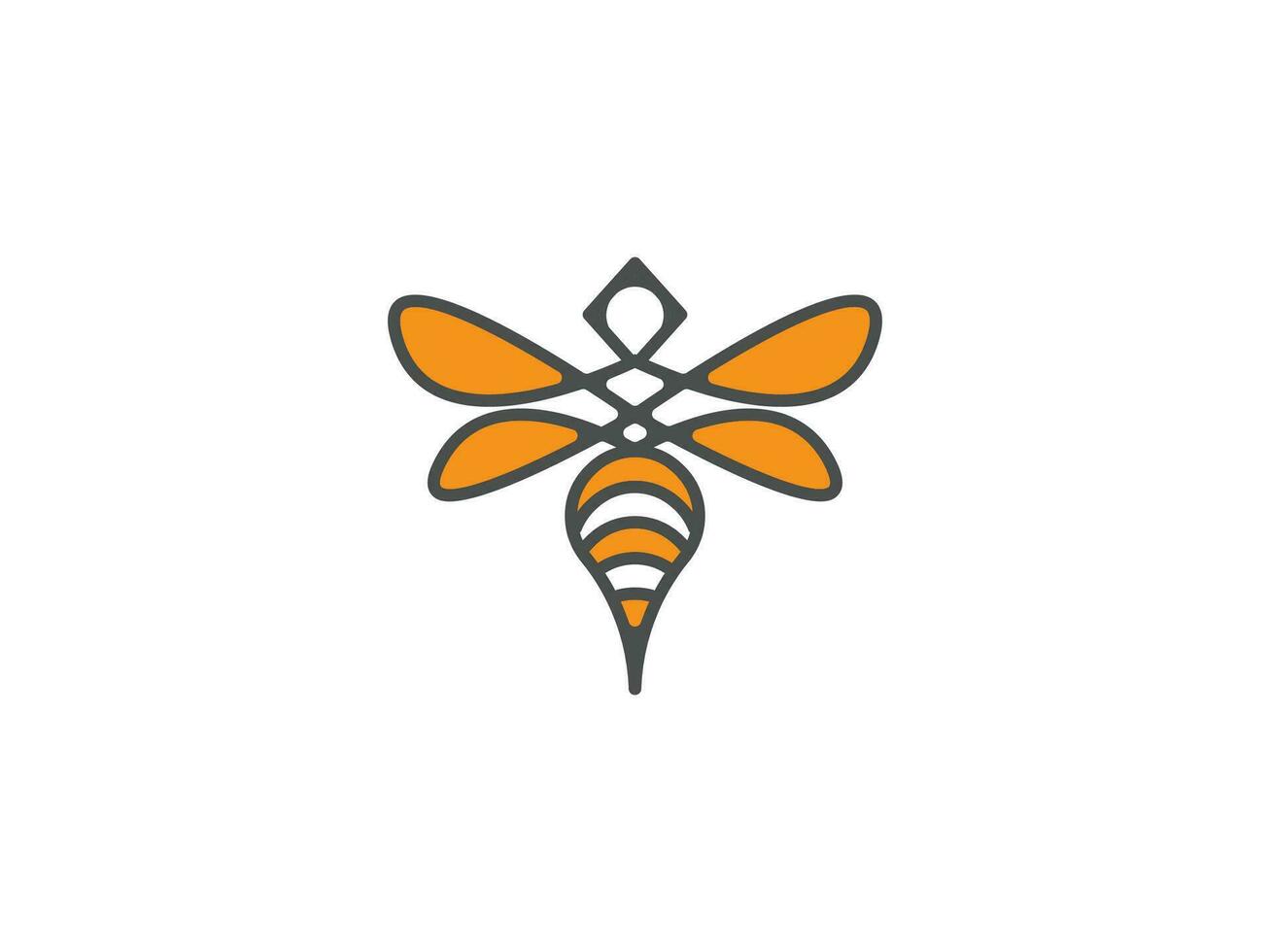 logotyp ikon för bi och Drönare fotografi mall och redigerbar vektor