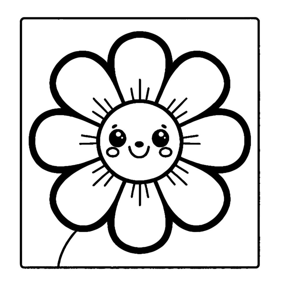 Blumen-Malbuch vektor