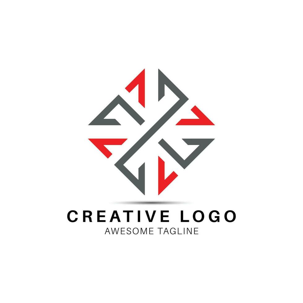 zz Brief kreativ Logo Design Symbol vektor