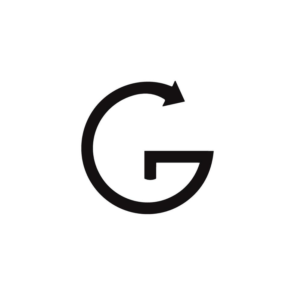 G Brief Logo Symbol vektor