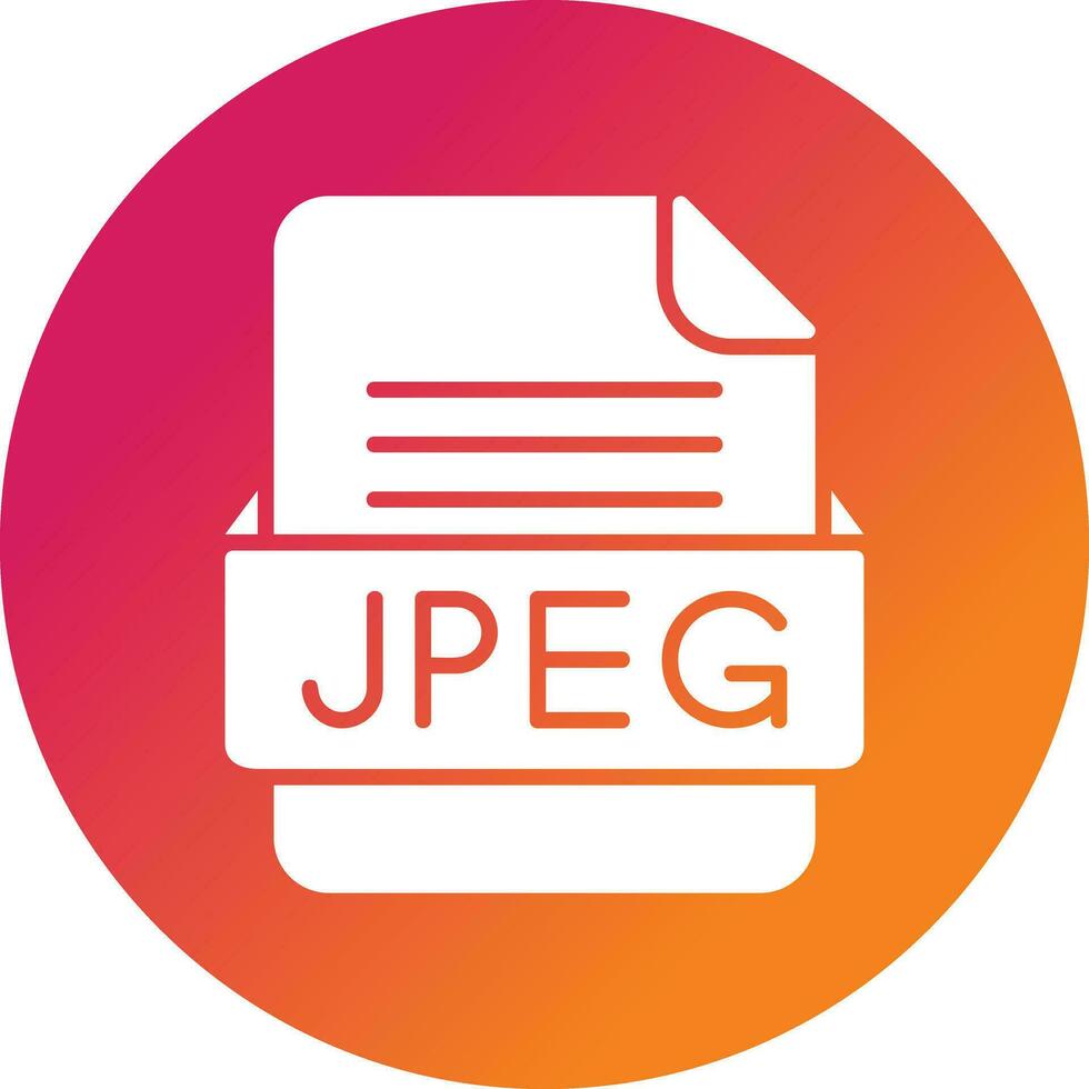 JPEG Datei Format Vektor Symbol