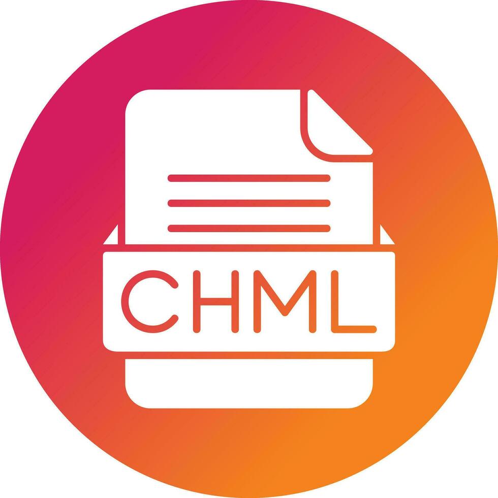 chml Datei Format Vektor Symbol