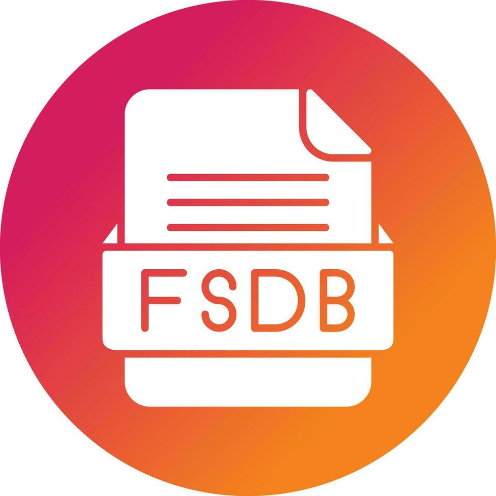 fsdb Datei Format Vektor Symbol