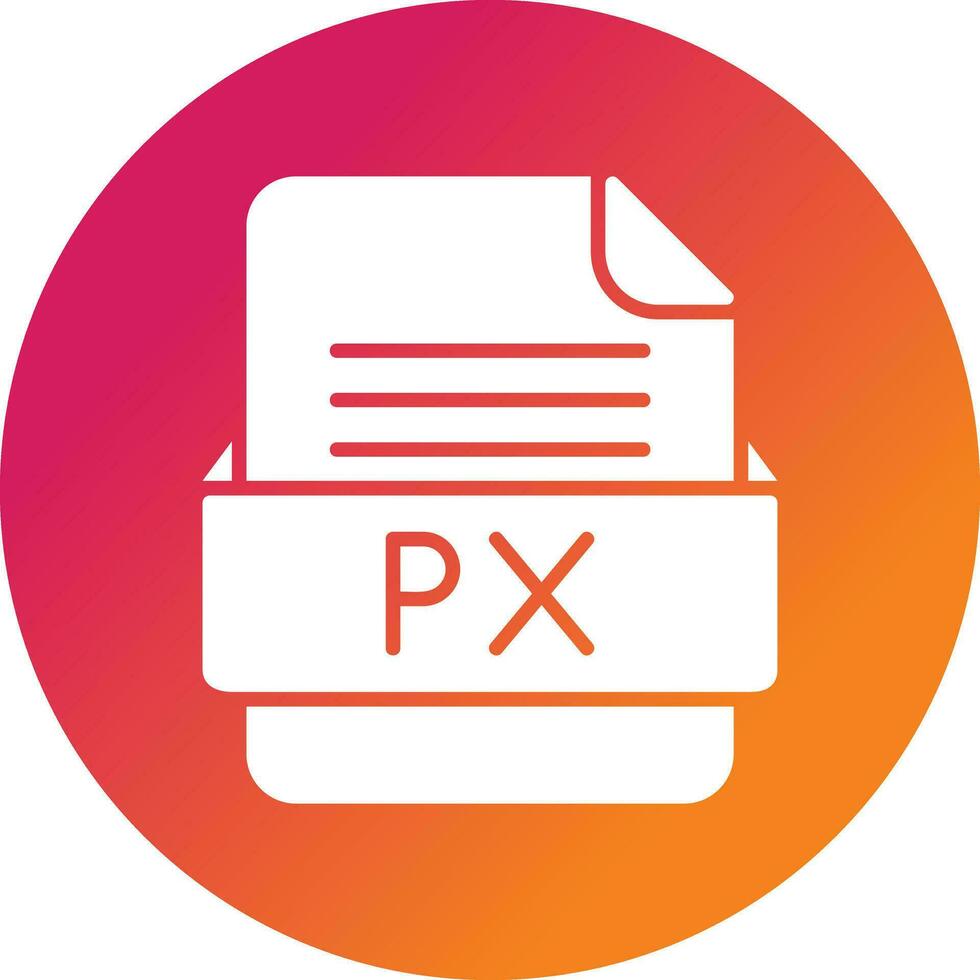 px Datei Format Vektor Symbol