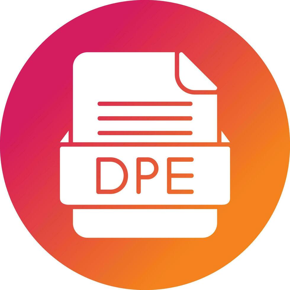 dpe Datei Format Vektor Symbol