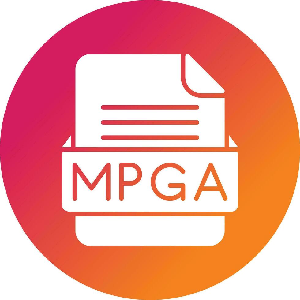 mpga Datei Format Vektor Symbol