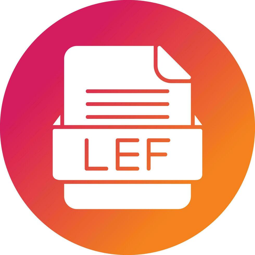 lef Datei Format Vektor Symbol
