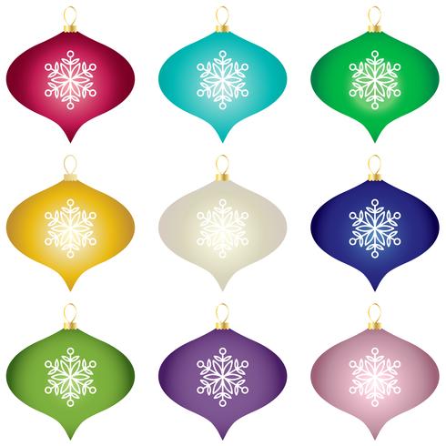 Farbverlauf Weihnachtsbaum Ornamente Vektor-Clipart vektor