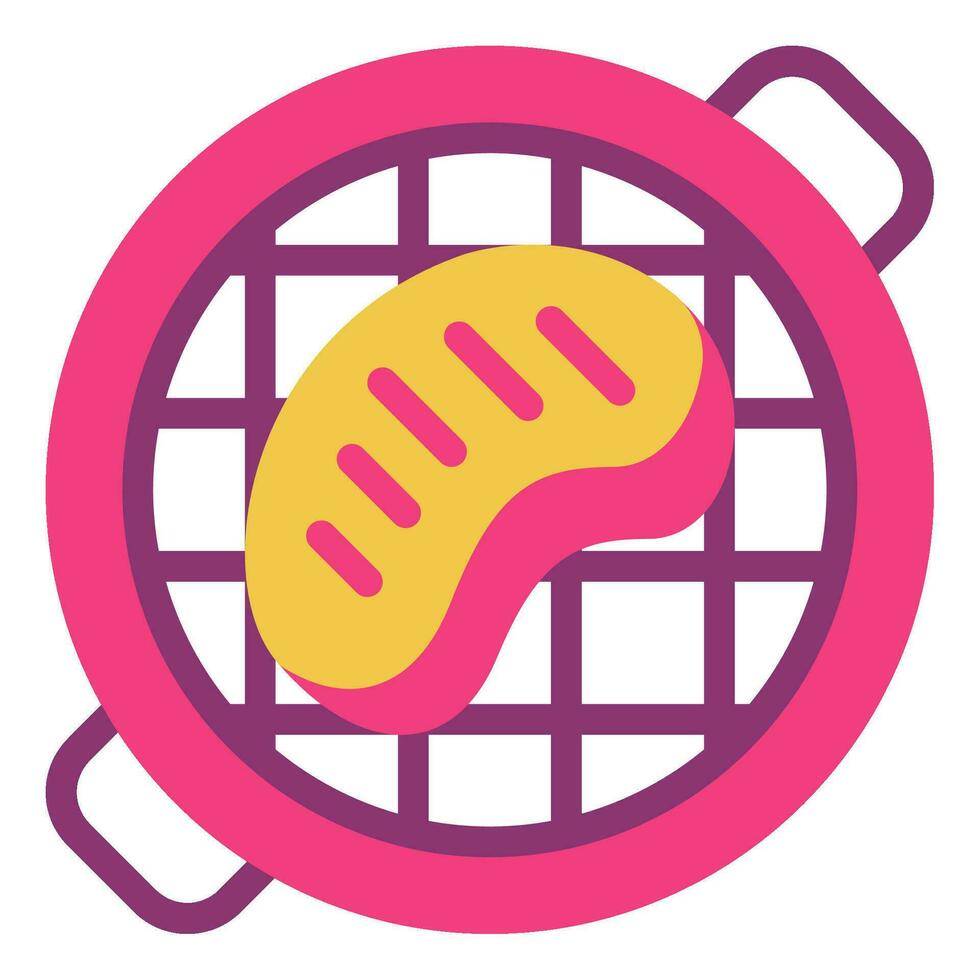 Koreanisch Grill Symbol Illustration, zum uiux, Infografik, usw vektor