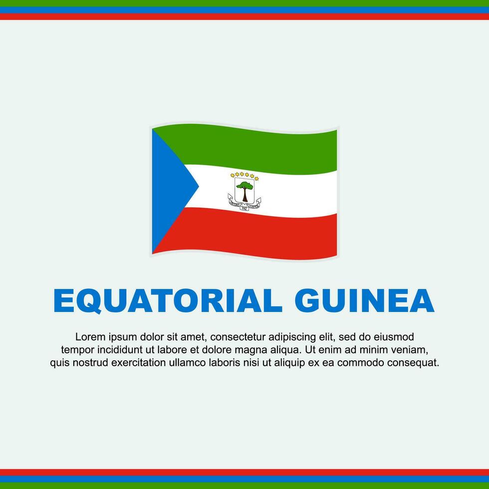 ekvatorial guinea flagga bakgrund design mall. ekvatorial guinea oberoende dag baner social media posta. ekvatorial guinea design vektor