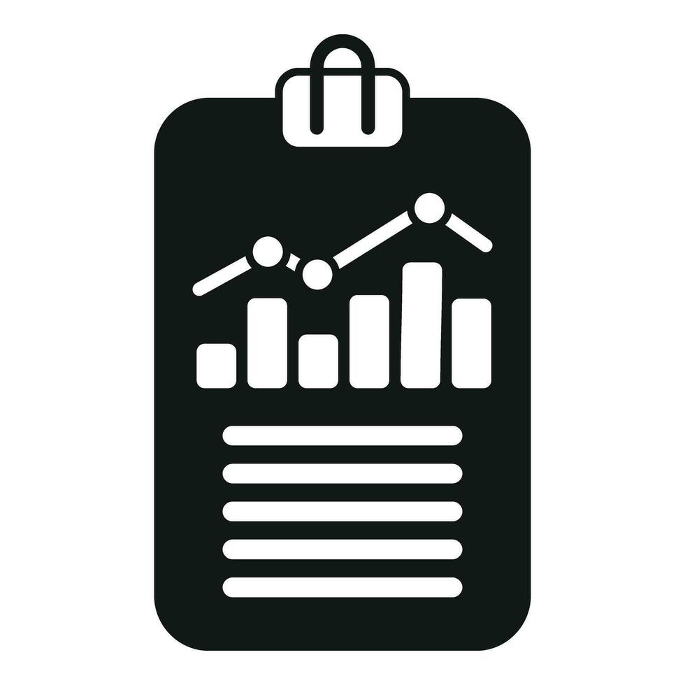 Papier Kasse Graph Symbol einfach Vektor. komisch Rechnung vektor