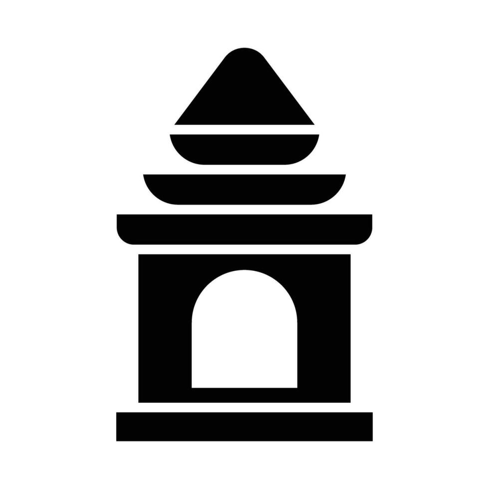 tempel vektor glyf ikon för personlig och kommersiell använda sig av.