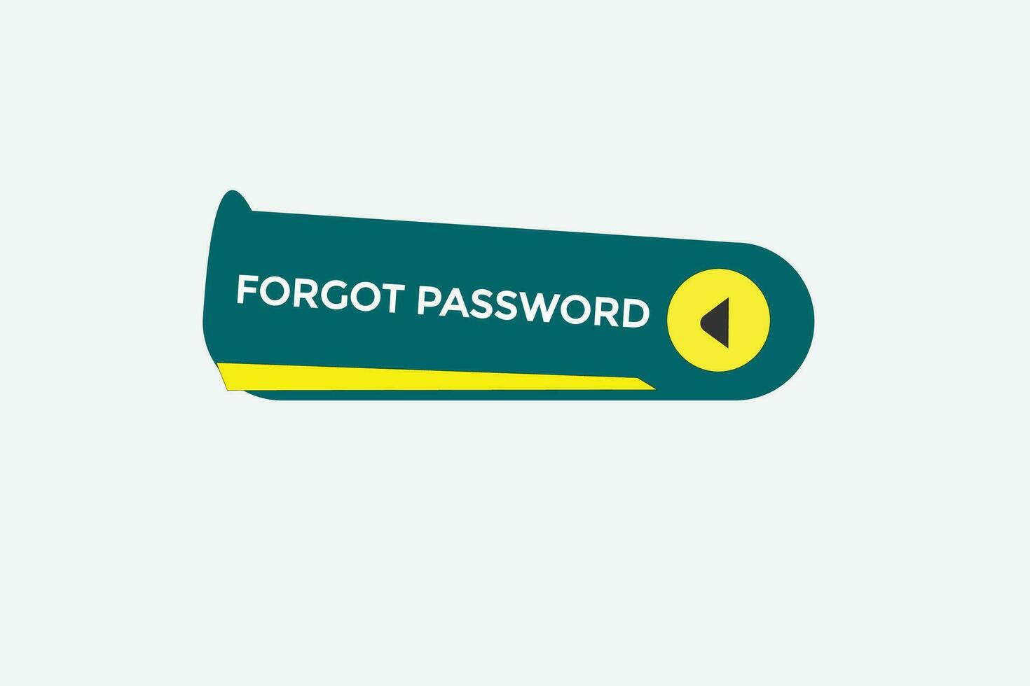 Neu vergessen Passwort Webseite, klicken Taste, eben, Zeichen, Rede, Blase Banner, vektor
