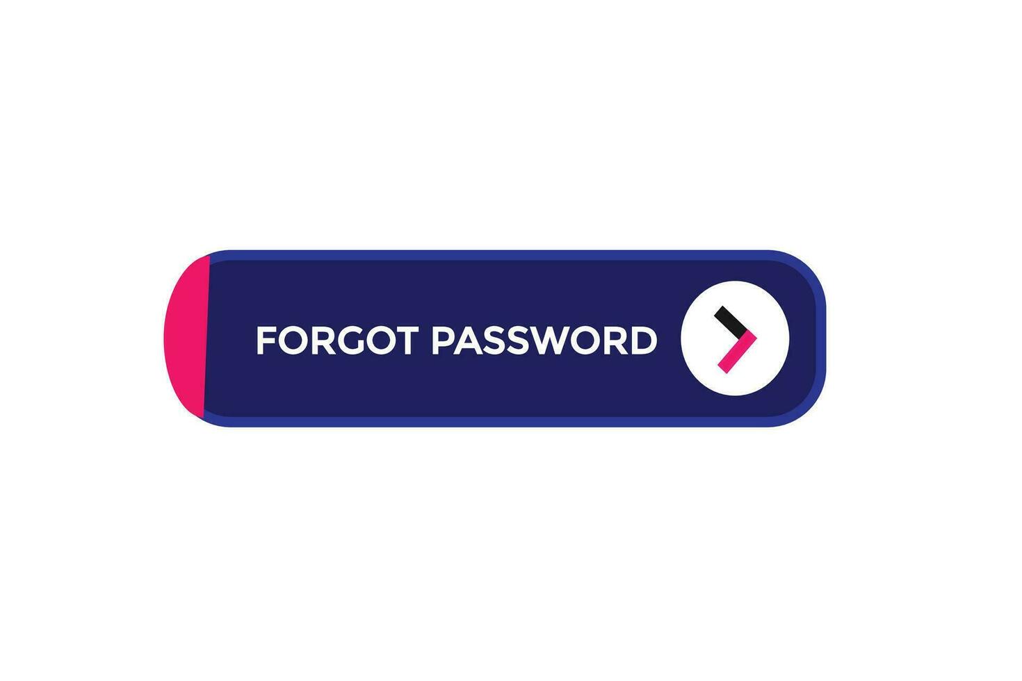 Neu vergessen Passwort Webseite, klicken Taste, eben, Zeichen, Rede, Blase Banner, vektor