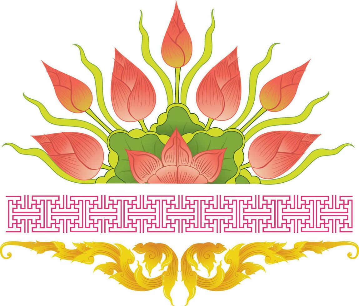 Illustration von Buddhist Ornamente vektor