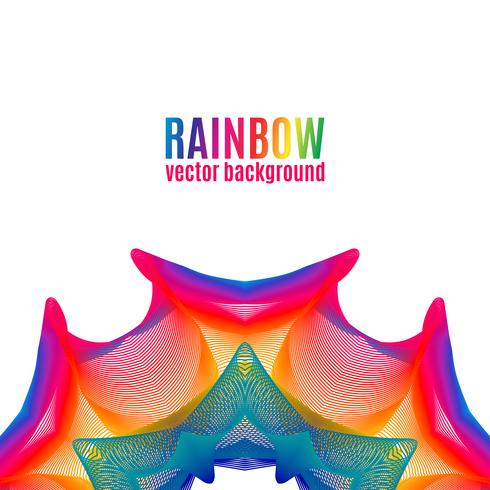 Rainbow Star Hintergrund. vektor