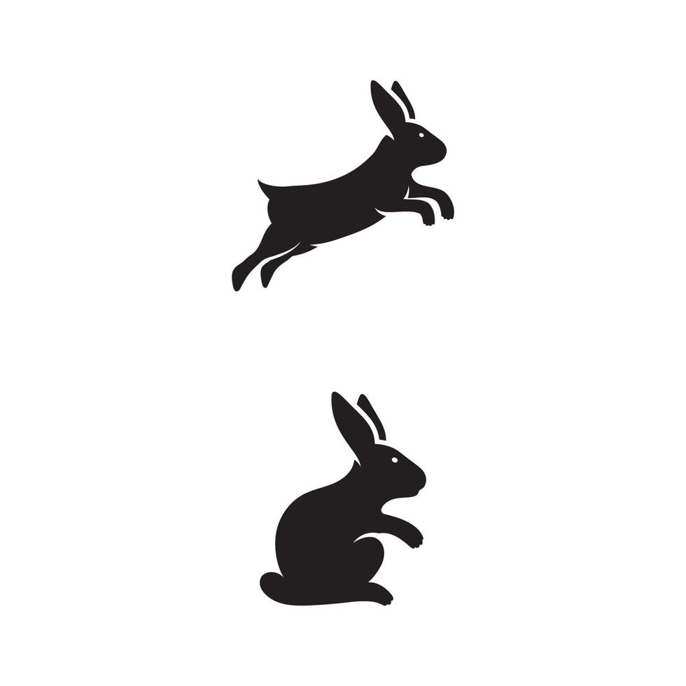 Kaninchen Symbol Vorlage Vektor-Illustration vektor
