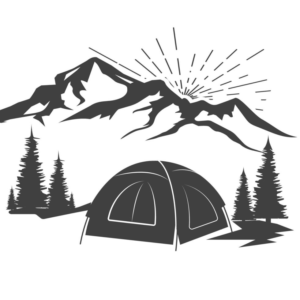 Camp-Element-Vektor-Icon-Design-Illustration vektor