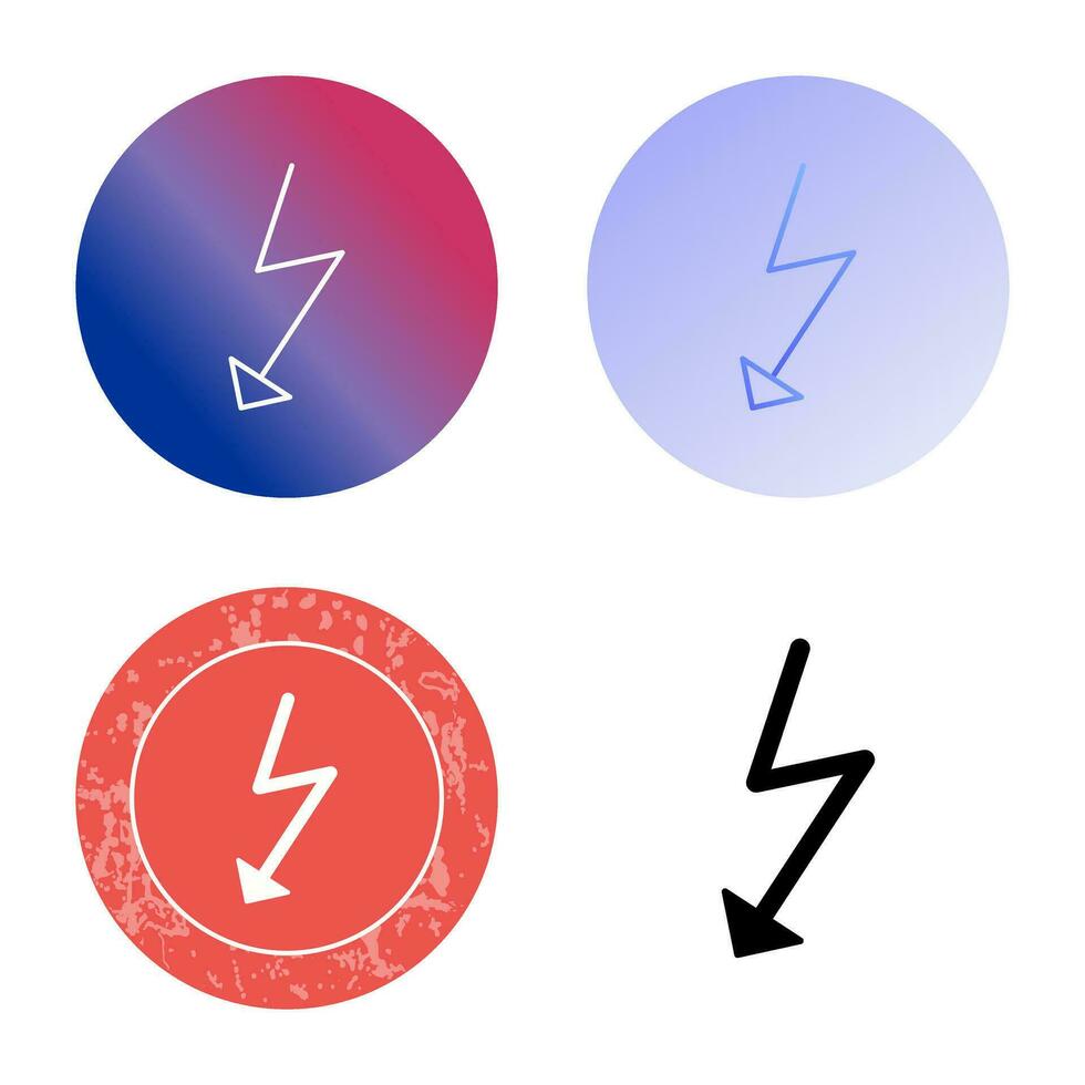 einzigartiges Flash-Vektorsymbol vektor