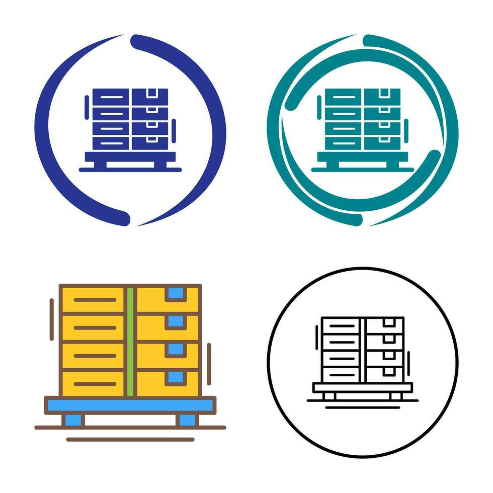 Vektorsymbol für Lieferboxen vektor