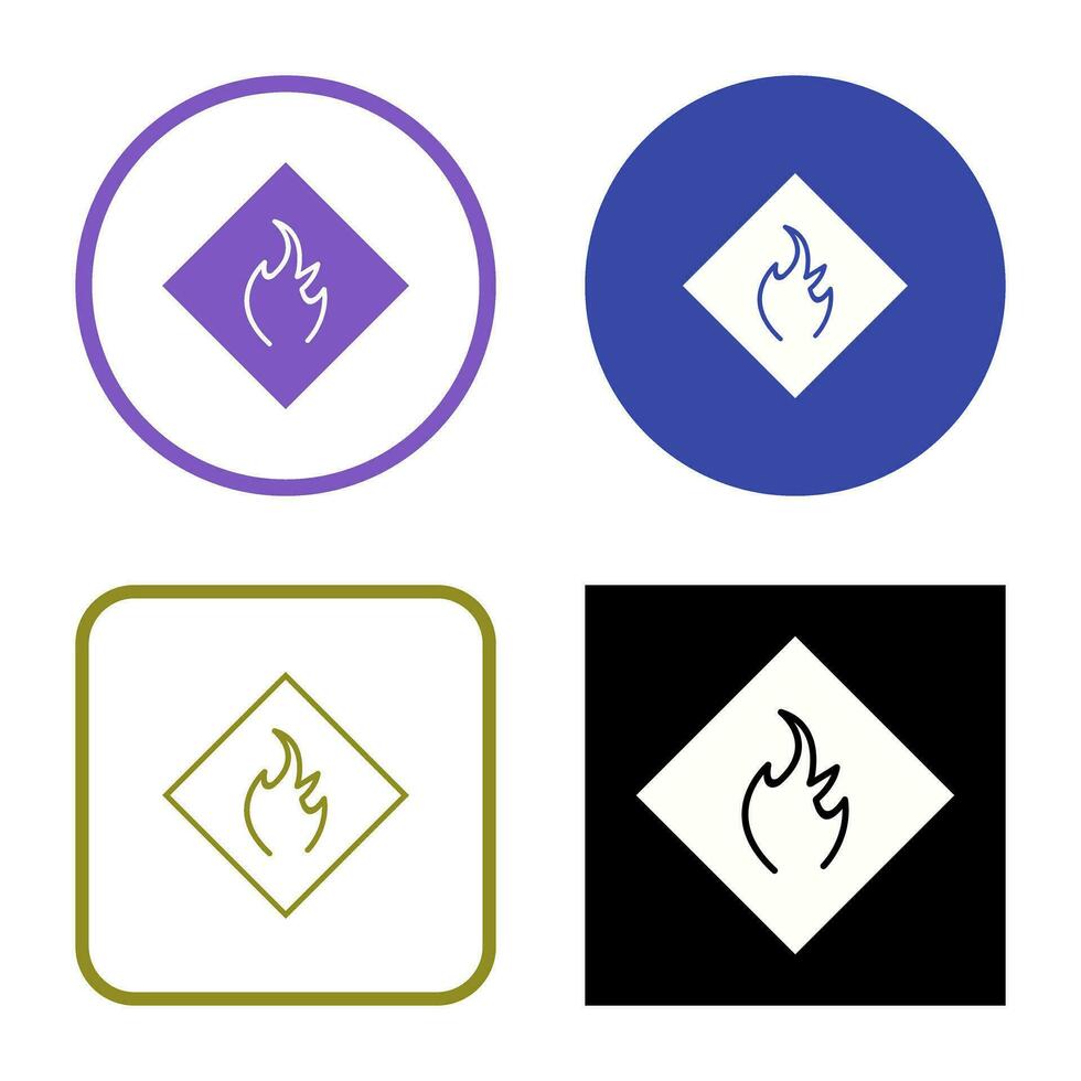 Gefahr des Flammenvektorsymbols vektor