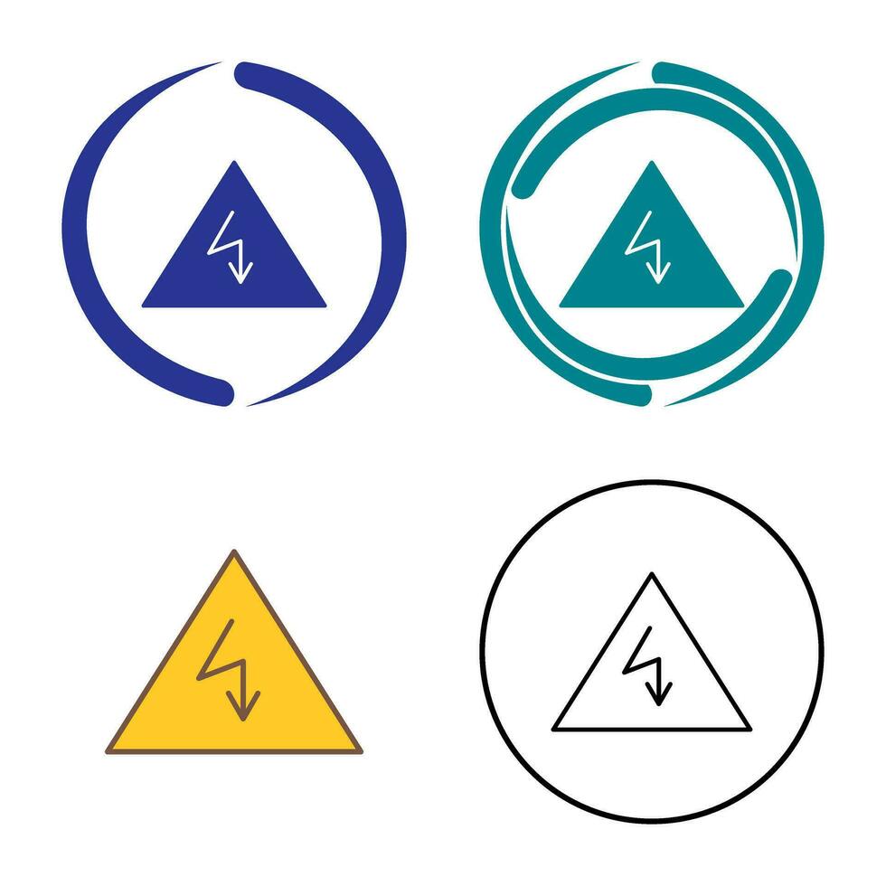 einzigartiges Stromgefahren-Vektorsymbol vektor