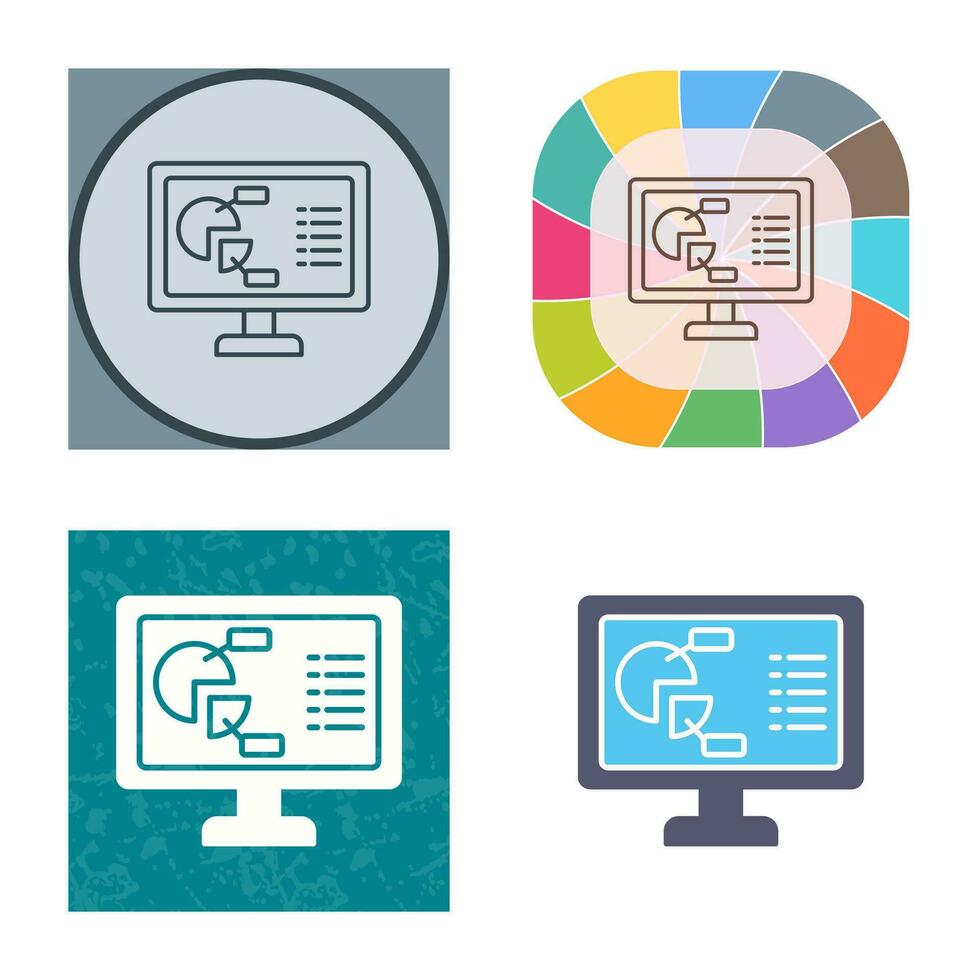 cirkeldiagram vektor ikon
