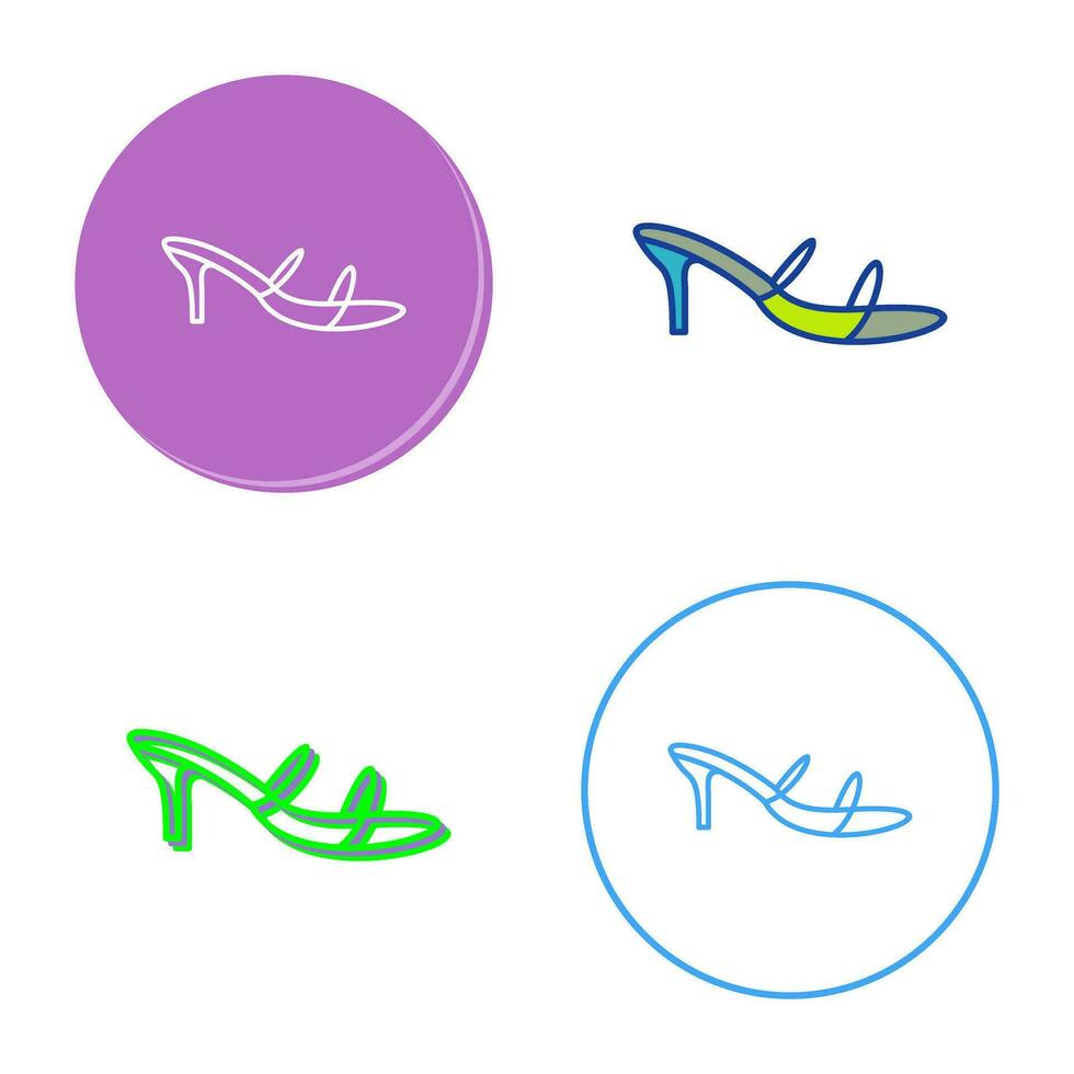 eleganta sandaler vektor ikon